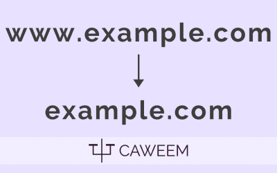 How to Redirect www to non www