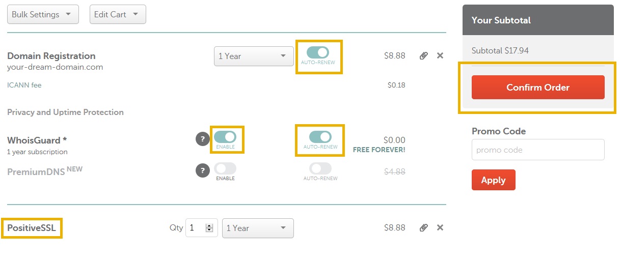 cheapest domain and ssl