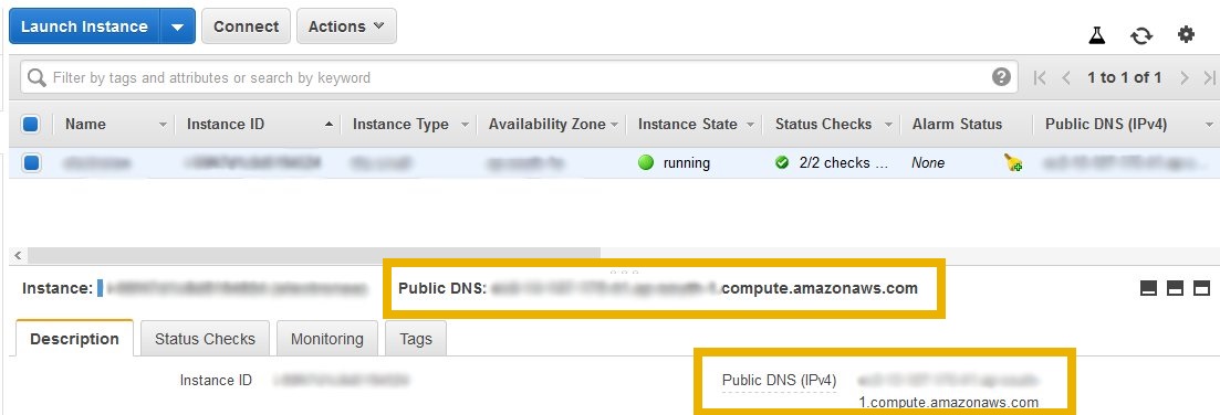 connect to aws ec2 using ip