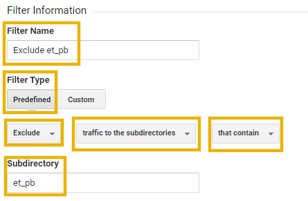 exclude page builder pages from google analytics