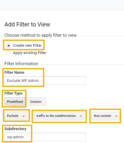 exclude wp admin from google analytics