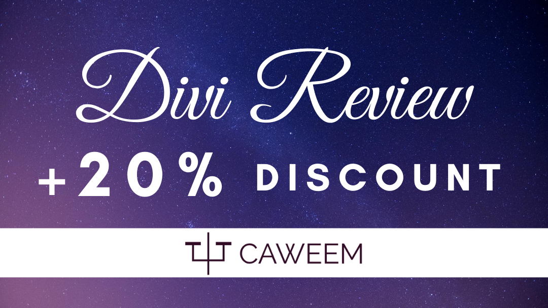 divi review and special 20% off Divi discount coupon code