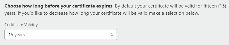 choose ssl certificate validity to install cloudflare ssl on godaddy