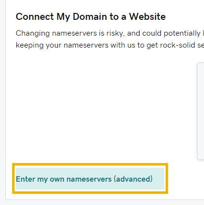 enter my own nameservers on godaddy to install cloudflare ssl on godaddy