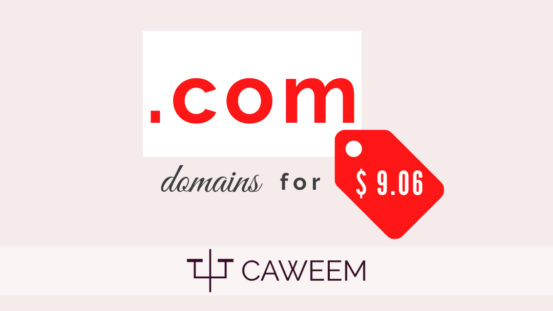 how to buy .com domains for 9 dollars or less