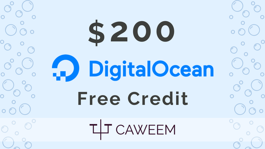 digitalocean free credit of $200